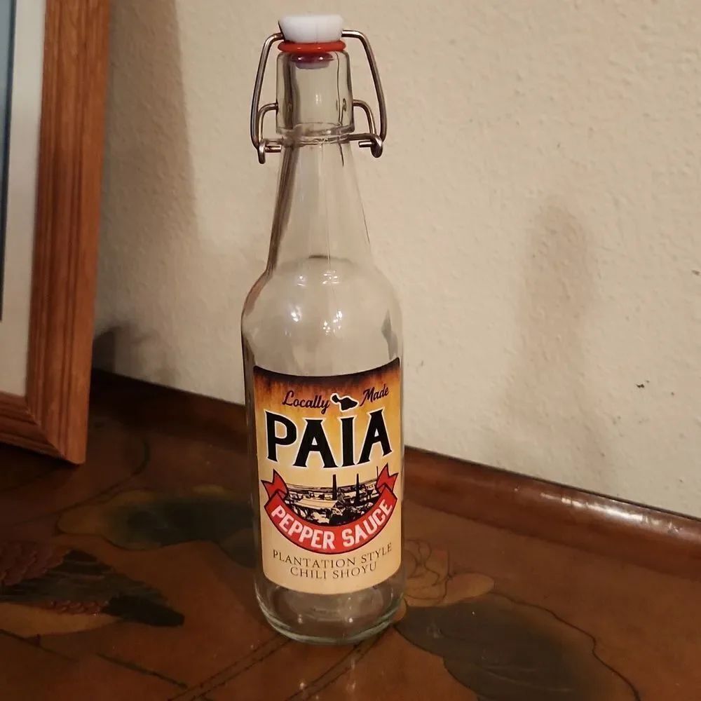 Paia Pepper Sauce Maui Hawaii Glass Bottle